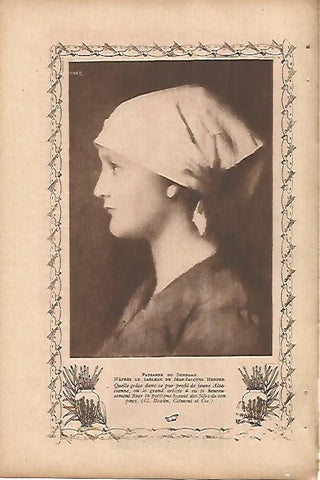 LAMINA 12629: Chica de Soundgau por J. J. Henner