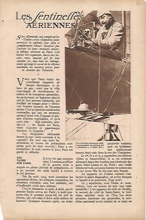 LAMINA 12634: Aviador frances en un hangar