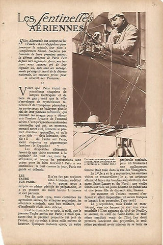 LAMINA 12634: Aviador frances en un hangar