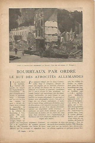 LAMINA 12645: Calle de Dinant bombardeada por los alemanes
