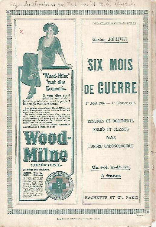 LAMINA 12648: Publicidad de Wood-Milne en contraportada