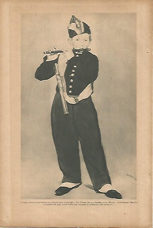 LAMINA 12672: El pifano por Manet