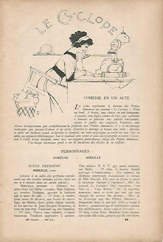 LAMINA 12676: Ilustracion para Le Cyclope