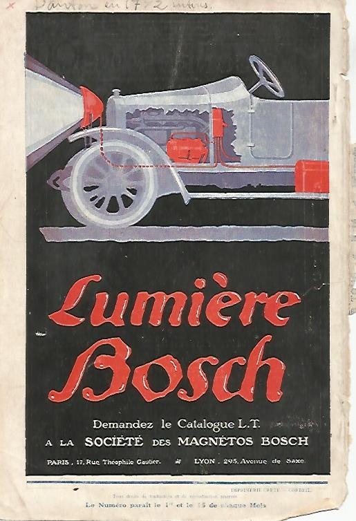 LAMINA 12695: Publicidad de Lumiere Bosch en contraportada