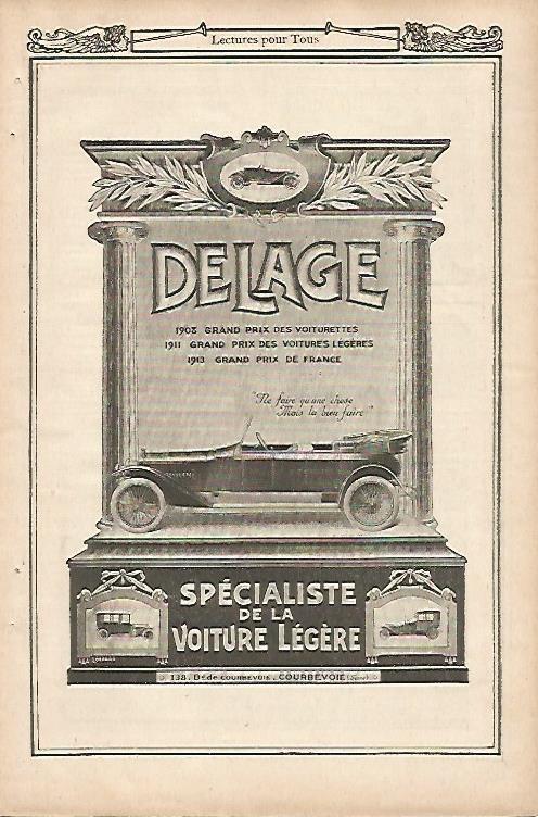 LAMINA 12699: Publicidad de Delage