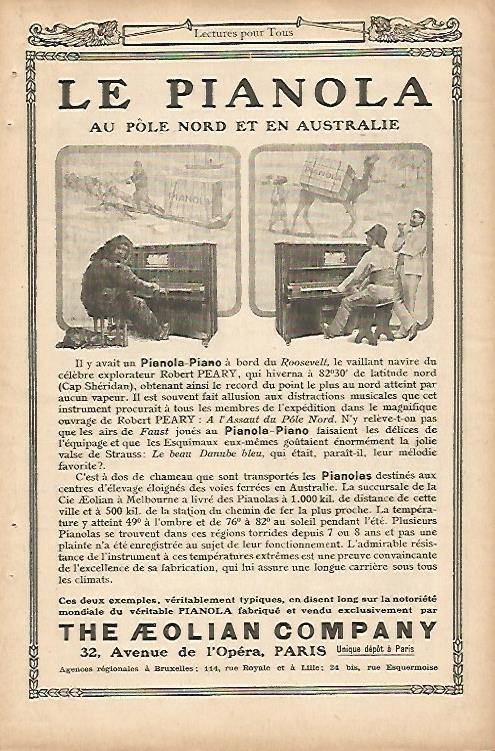 LAMINA 12702: Publicidad de Le Pianola