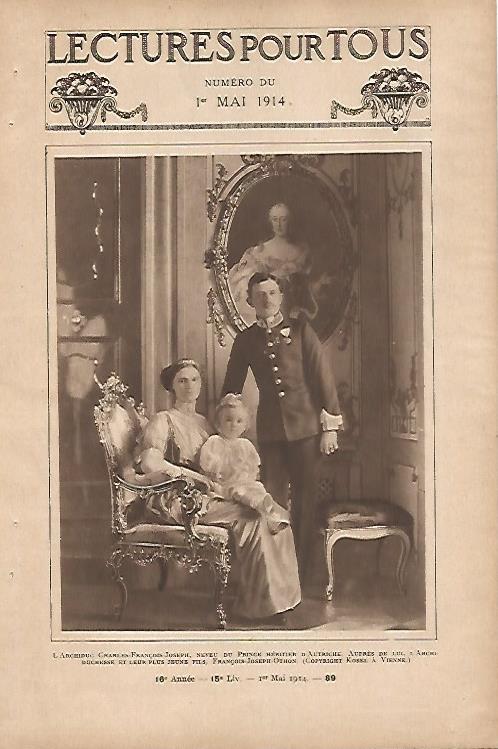 LAMINA 12709: El Archiduque Carlos la Archiduquesa y el principe Francisco de Austria