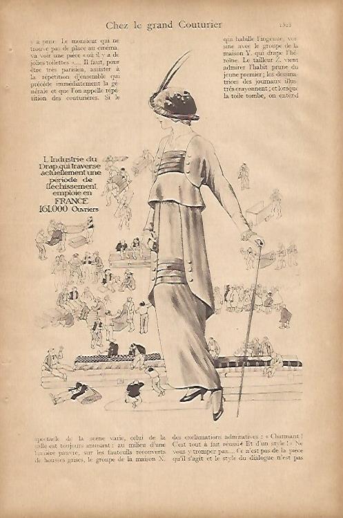 LAMINA 12734: Ilustracion copiada de La Vie Heureuse