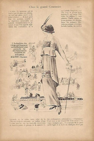 LAMINA 12734: Ilustracion copiada de La Vie Heureuse