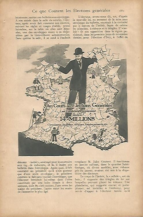 LAMINA 12743: Dibujo para las elecciones generales de Francia