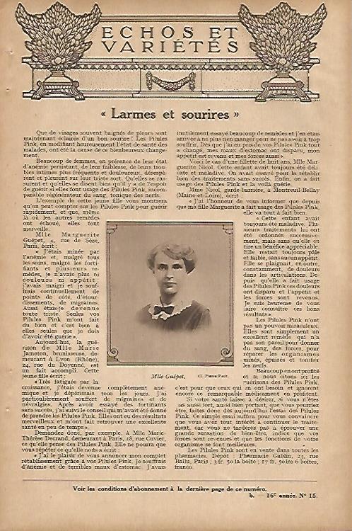 LAMINA 12744: La señorita Guepel