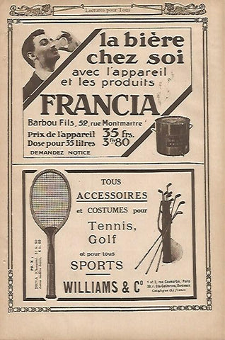 LAMINA 12745: Publicidad de Sports Williams