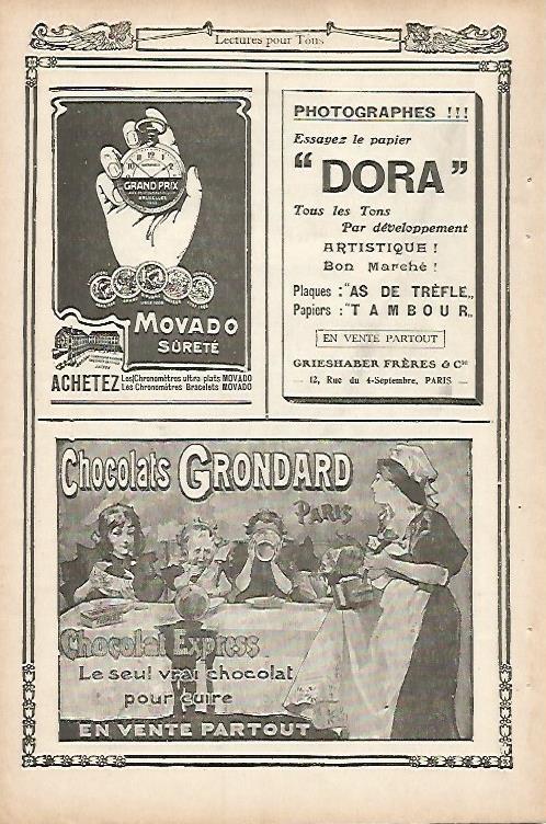 LAMINA 12767: Publicidad de Chocolats Grondard