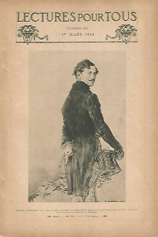 LAMINA 12769: Retrato por C. Leandre