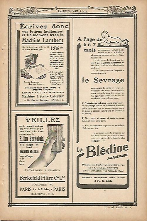 LAMINA 12805: Publicidad de Machine Lambert