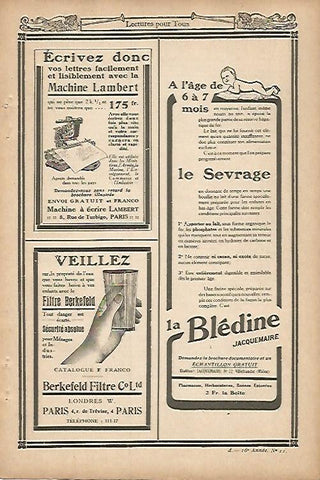 LAMINA 12805: Publicidad de Machine Lambert