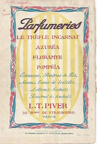 LAMINA 12813: Publicidad de Parfumeries Piver en Paris