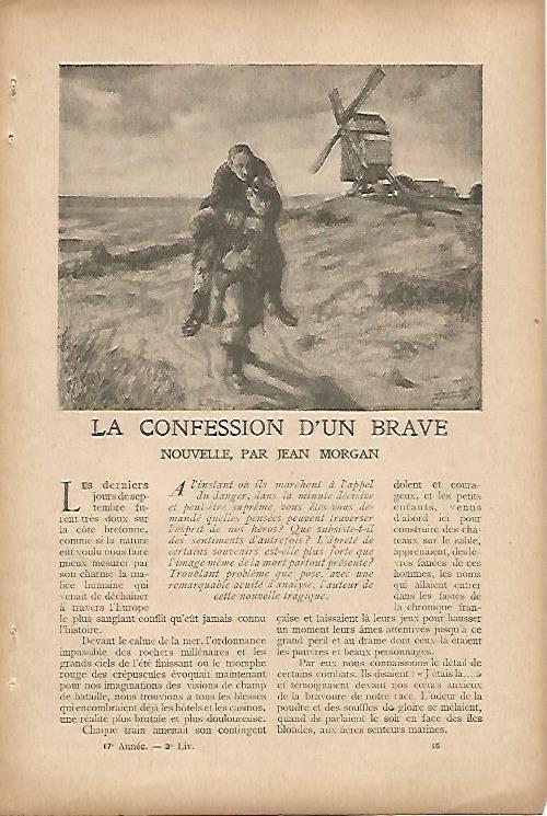 LAMINA 12829: Ilustracion para La Confession d un brave