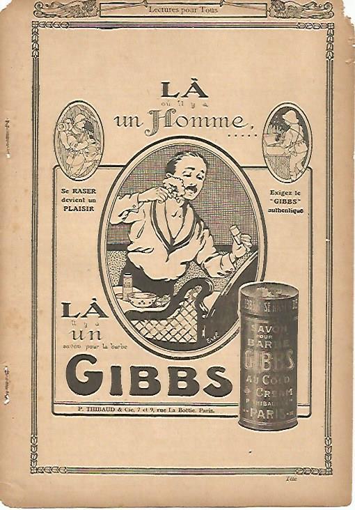 LAMINA 12833: Publicidad de Gibbs