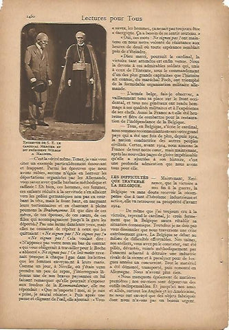 LAMINA 12836: Cardenal Mercier y el Presidente Wilson
