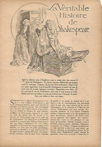 LAMINA 12842: Ilustracion para La Veritable histoire de Shakespeare