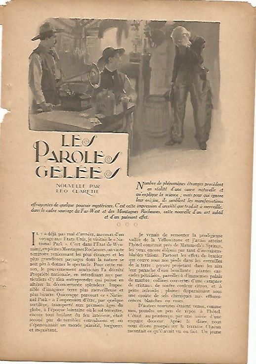 LAMINA 12855: Ilustracion para Les Paroles gelees