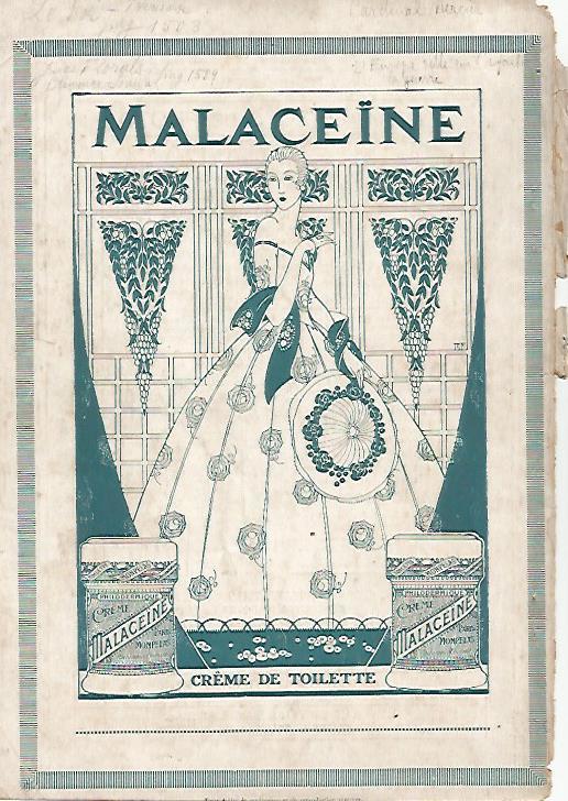 LAMINA 12861: Publicidad de Creme Malaceine en la contraportada