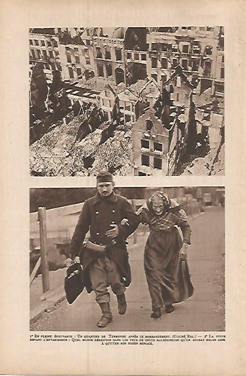 LAMINA 12899: Termonde bombardeada