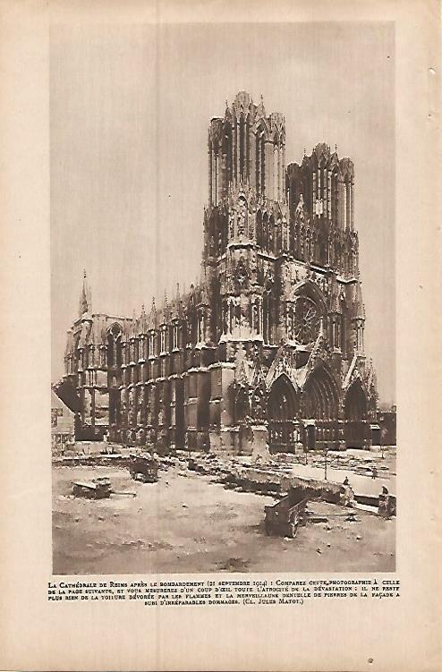 LAMINA 12901: La Catedral de Reims bombardeada