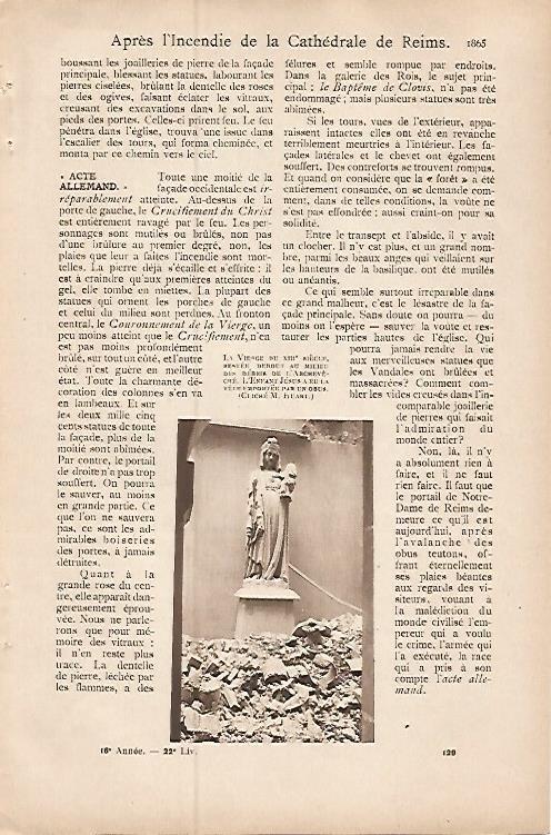 LAMINA 12906: La Virgen de Reims