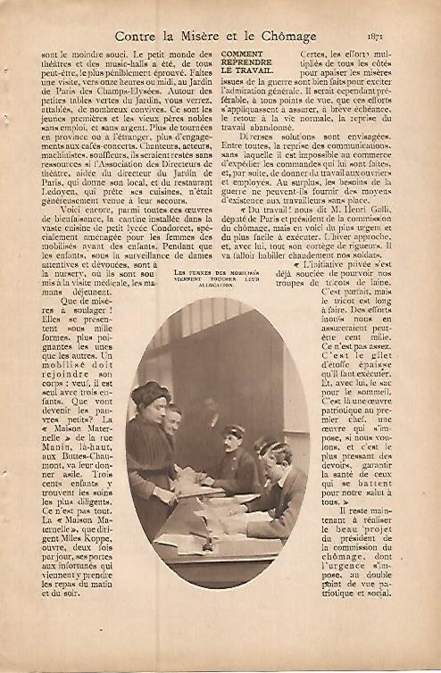 LAMINA 12909: Colocacion de mujeres durante la guerra