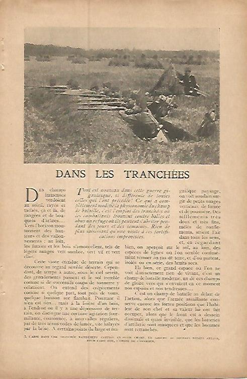 LAMINA 12910: En las trincheras belgas