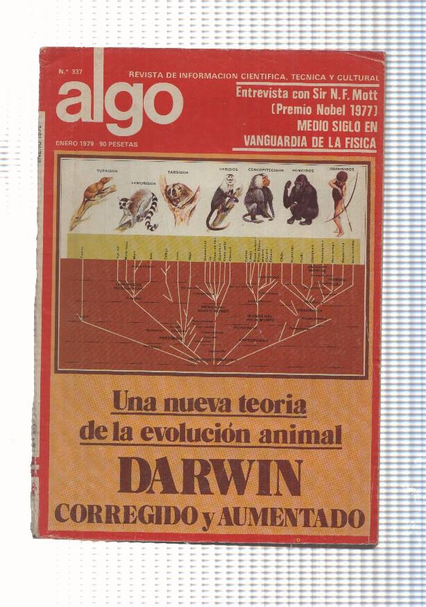 revista: Algo enero 197, num 337 - Entrevista con Sir N.F. Mott, Nueva teoria de la evolucion animal