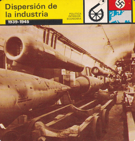 FICHA POLITICA INTERIOR ECONOMIA 19: DISPERSION DE LA INDUSTRIA. 1939-1945