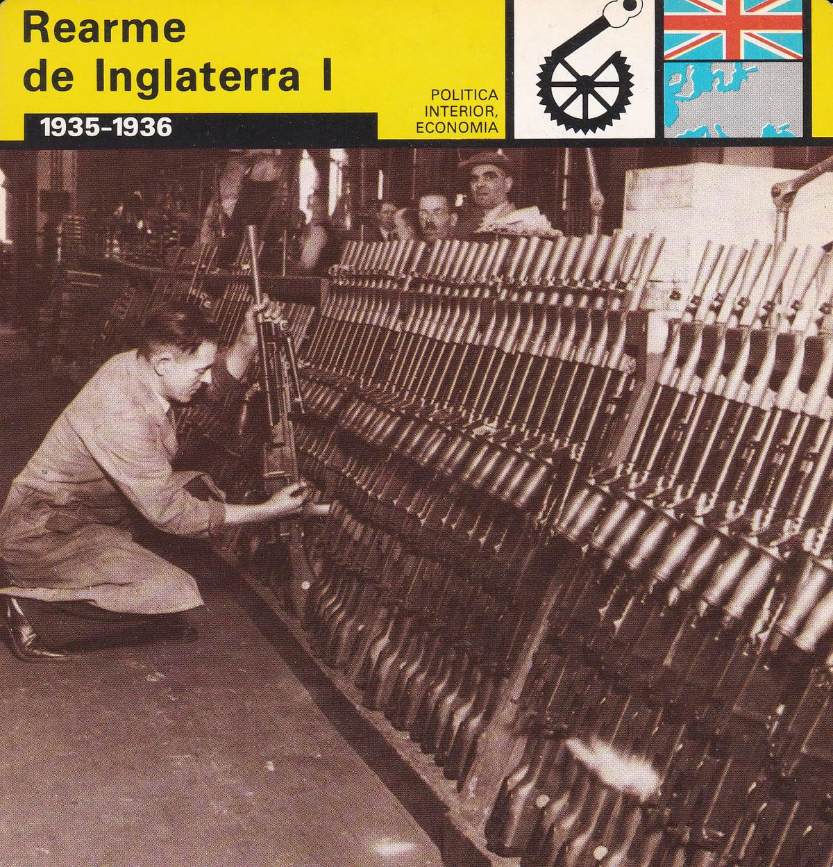 FICHA POLITICA INTERIOR ECONOMIA 21: REARME DE INGLATERRA I: 1935-1936