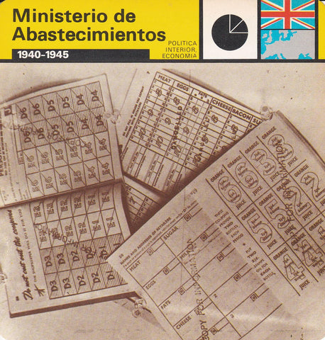 FICHA POLITICA INTERIOR ECONOMIA 43: MINISTERIO DE ABASTECIMIENTOS. 1940-1945