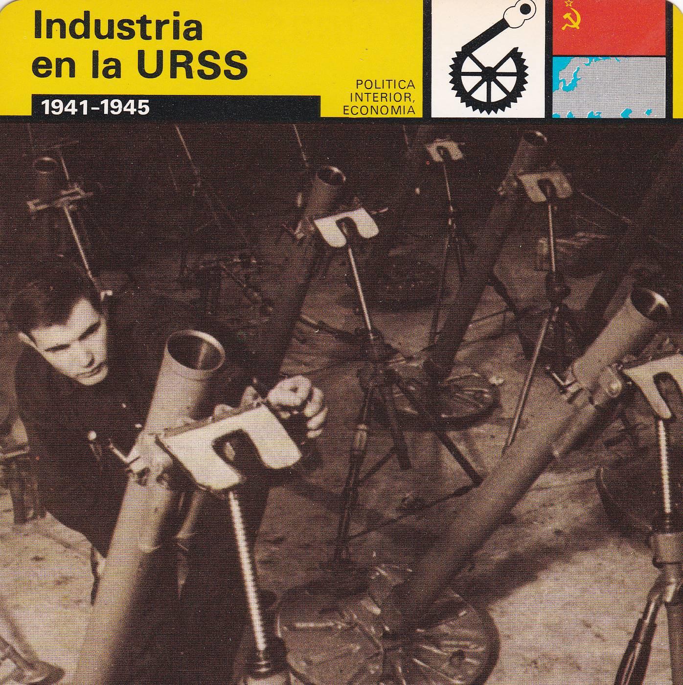 FICHA POLITICA INTERIOR ECONOMIA 64: INDUSTRIA EN LA URSS. 1941-1945