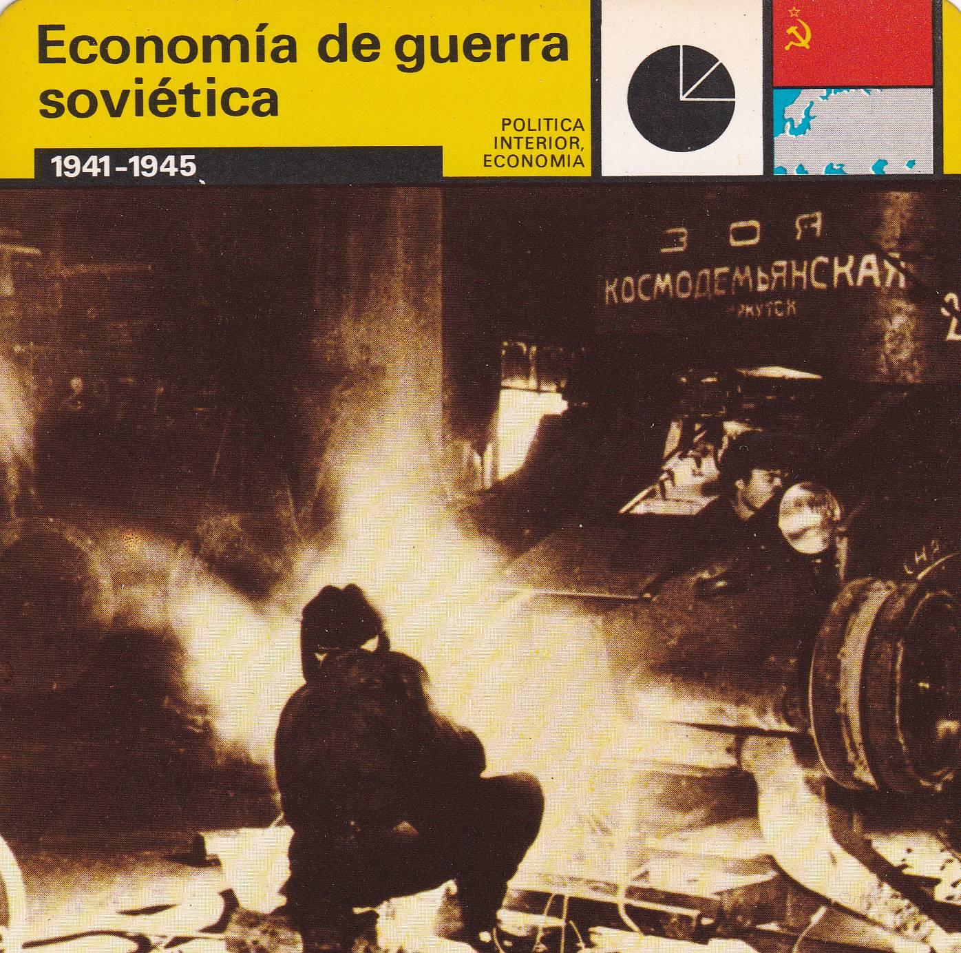 FICHA POLITICA INTERIOR ECONOMIA 66: ECONOMIA DE GUERRA SOVIETICA. 1941-1945