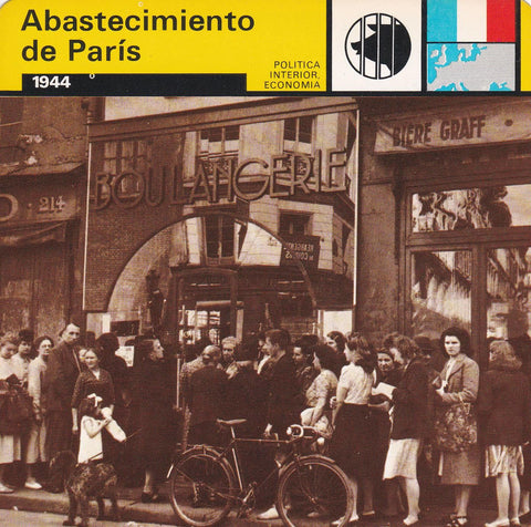 FICHA POLITICA INTERIOR ECONOMIA 68: ABASTECIMIENTO DE PARIS. 1944