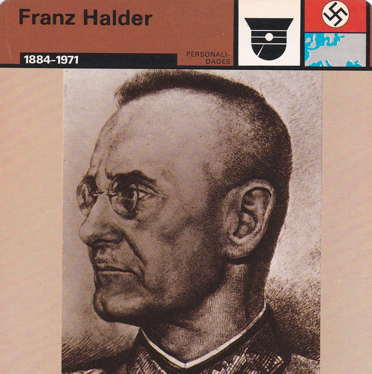 FICHA PERSONALIDADES 96: FRANZ HALDER. 1884-1971