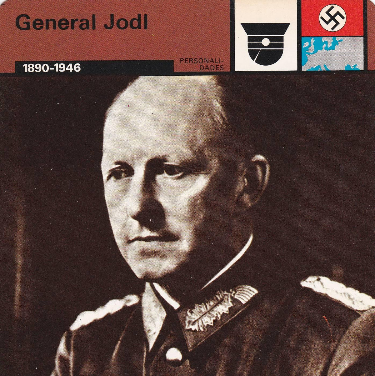 FICHA PERSONALIDADES 104: GENERAL JODL. 1890-1946