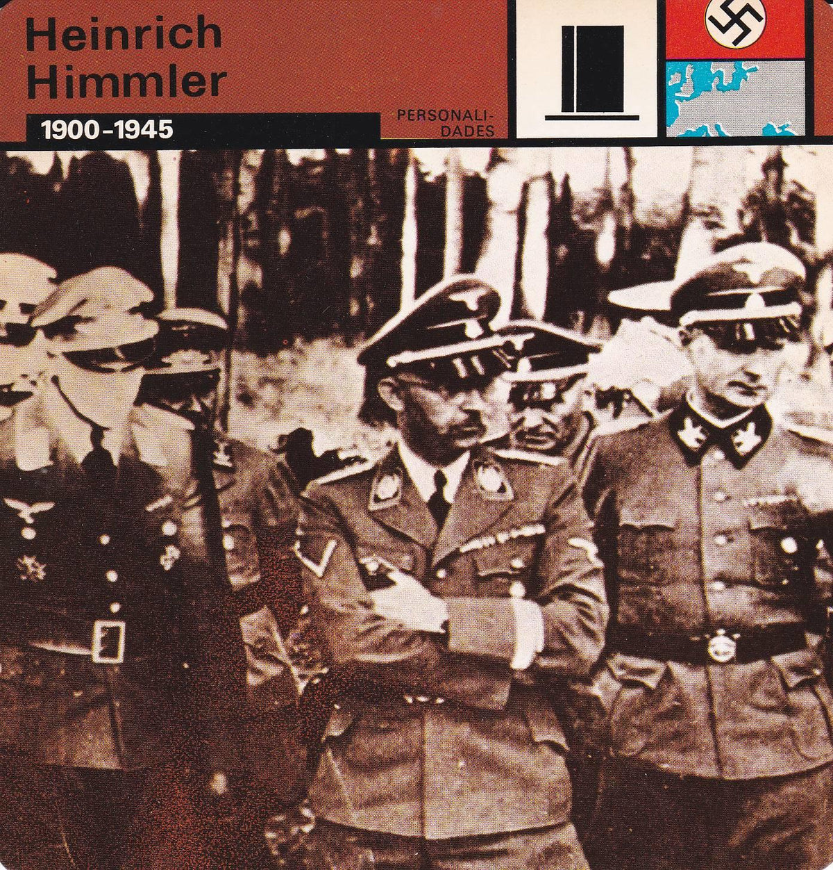 FICHA PERSONALIDADES 125: HEINRICH HIMMLER. 1900-1945