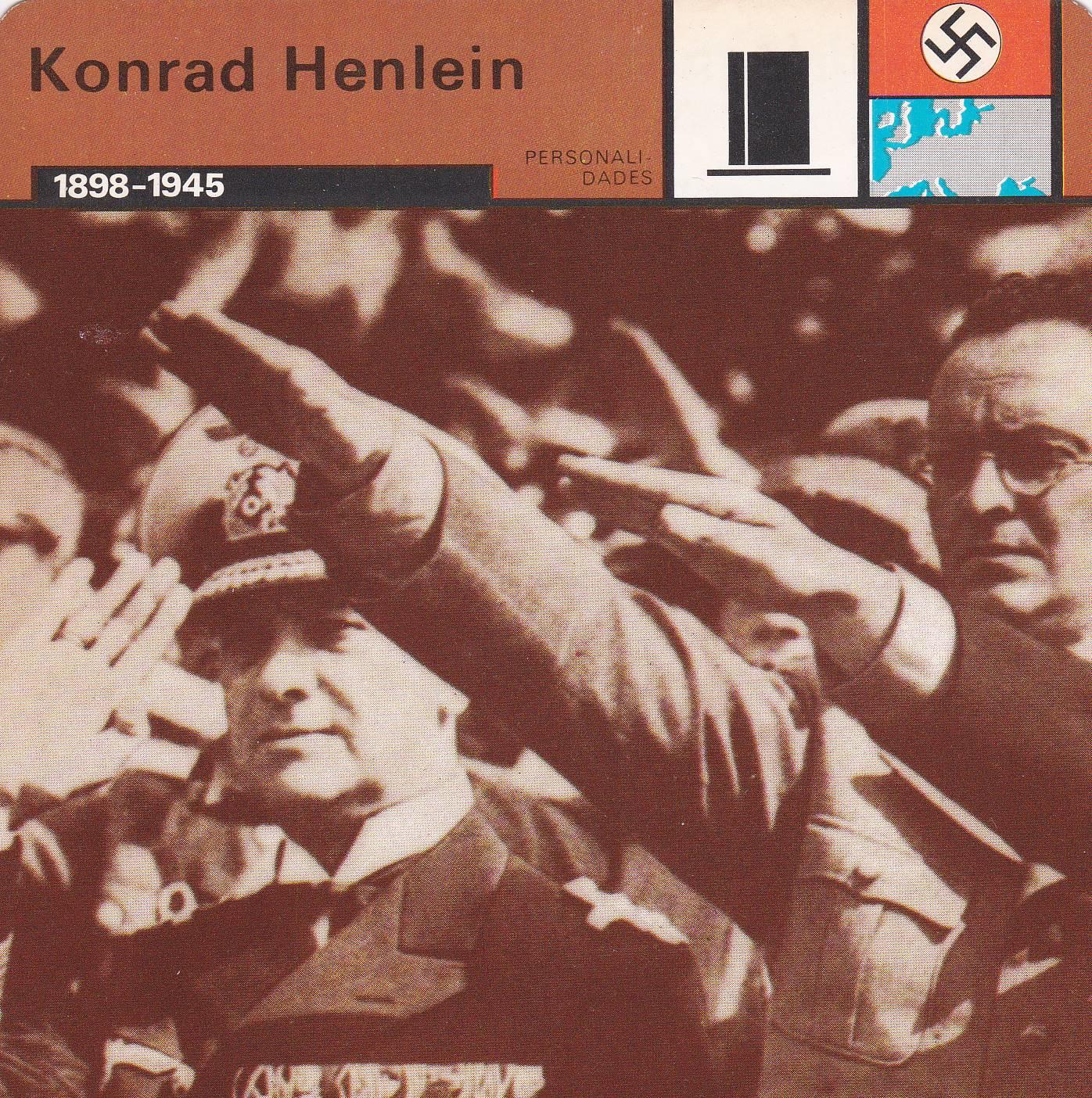 FICHA PERSONALIDADES 126: KONRAD HENLEIN. 1898-1945