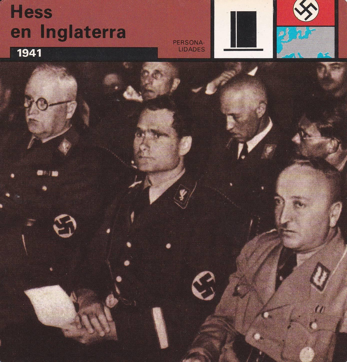 FICHA PERSONALIDADES 131: HESS EN INGLATERRA. 1941