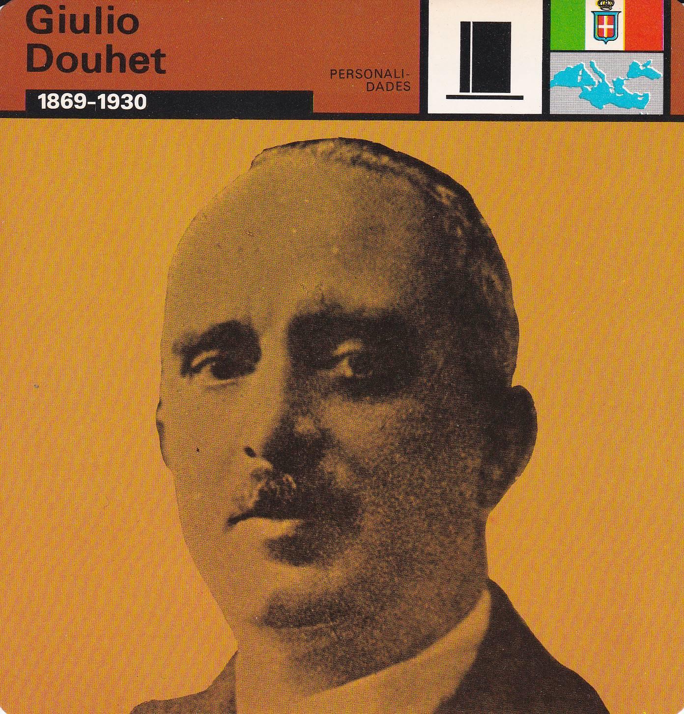 FICHA PERSONALIDADES 139: GIULIO DOUHET. 1869-1930