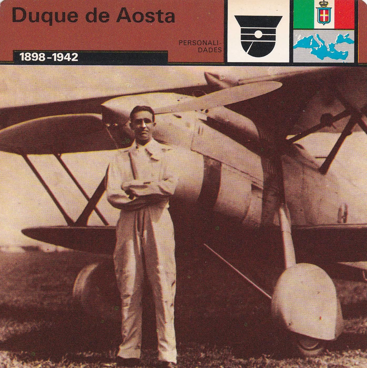 FICHA PERSONALIDADES 140: DUQUE DE AOSTA. 1898-1942