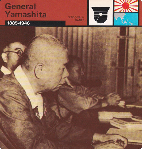 FICHA PERSONALIDADES 147: GENERAL YAMASHITA. 1885-1946