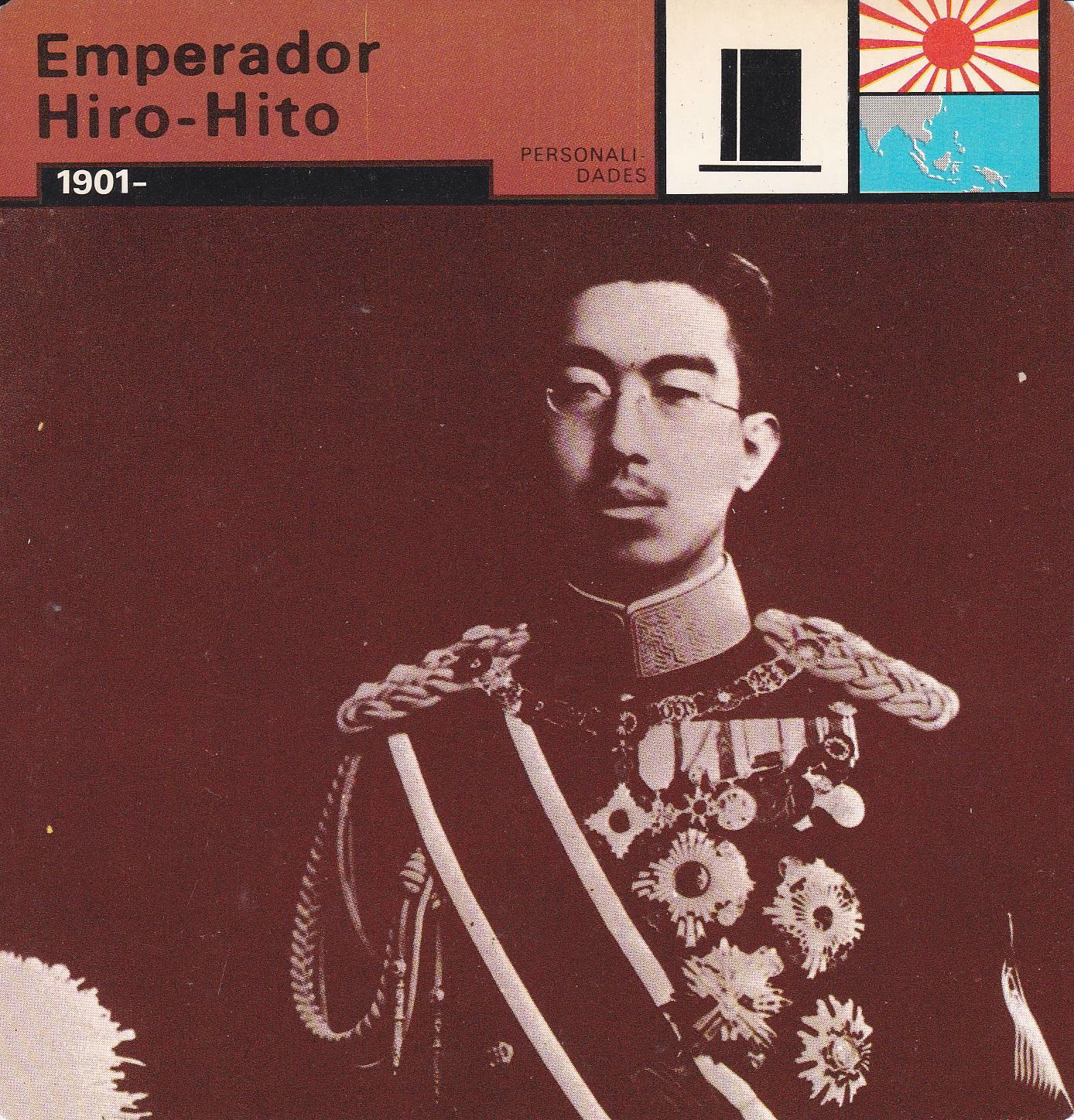 FICHA PERSONALIDADES 151: EMPERADOR HIRO-HITO. 1901