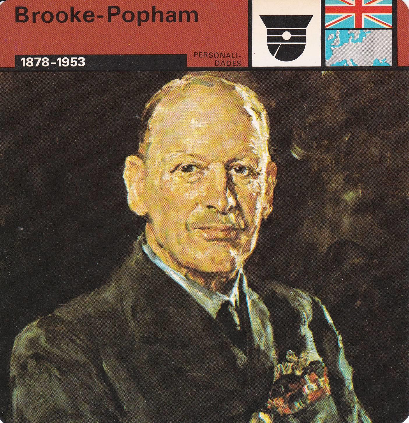 FICHA PERSONALIDADES 153: BROOKE-POPHAM. 1878-1953