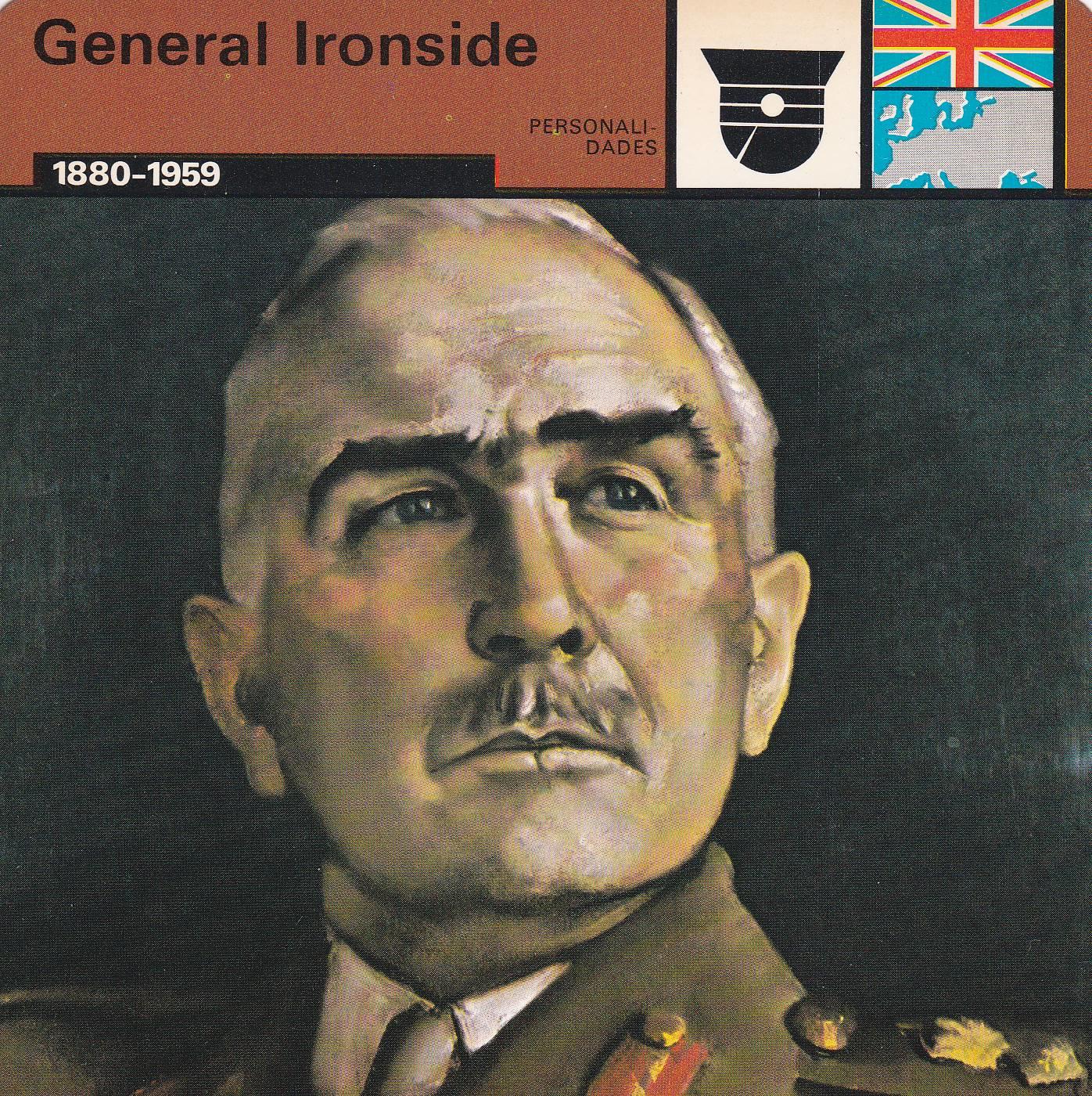 FICHA PERSONALIDADES 156: GENERAL IRONSIDE. 1880-1959